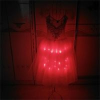 ▩❁♈ Magicool Laser Led Dress Costumes Adult Ballet Dance Clothes Tutu Skirt Women Ballerina Lighting Gloves Girls Stage Show