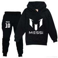 HOT★Messi เด็กชุดเด็กหญิงเด็กชาย Hoodies กางเกงชุดการ์ตูนเด็กเสื้อผ้าเสื้อลำลองแฟชั่น Pullover