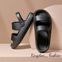 Kingdom_Fashion ้องเท้าผูหญิง รองเท้าแตะลิ่ม รองเท้าแตะเสริมส้นผู้หญิง คุณภาพสูง น่ารัก จับคู่ง่าย ด้านล่างที่ยืดหยุ่น FDL2391CLU 38Z230919