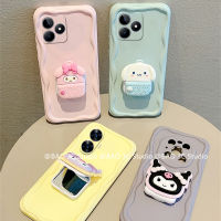 INS เคส Phone Case Realme C51 C53 C55 NFC C30s C30 C31 C33 C35 เคส ใหม่แฟชั่นหวานเรียบง่ายป้องกันการตก เคสโทรศัพท์ ป้องกันเลนส์กับสัตว์น่ารักตัวยึดกระจก2023