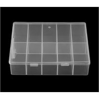 Monja 10 Grids Plastic Empty Box Nail Art Container Rhinestone Gems Crystal Jewelry Beads Detachable Decoration Storage Box Case