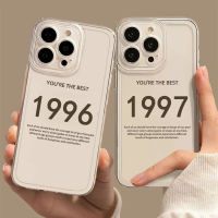 เคสสำหรับไอโฟน15 Pro Max 1990คู่1991 1992 1993 1994 1995 1996 1997 1998 1999 1989 1988 1987ฝาครอบ1986แบบนิ่มใหม่ข้อมูลเวลาอายุ Ip15ปีป้องกันกล้องกันกระแทก