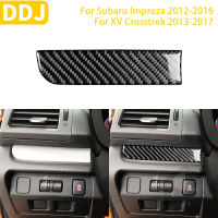 สำหรับ Subaru Impreza 2012-2016สำหรับ XV Crosstrek 2013-2017อุปกรณ์เสริมรถคาร์บอนไฟเบอร์ภายในพวงมาลัยด้านข้างสติกเกอร์