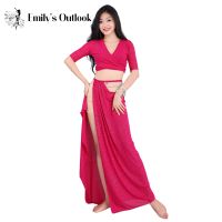 hot【DT】 Belly Dace Costume Skirt Performance Clothing Dancer Practice Wear With Beaded