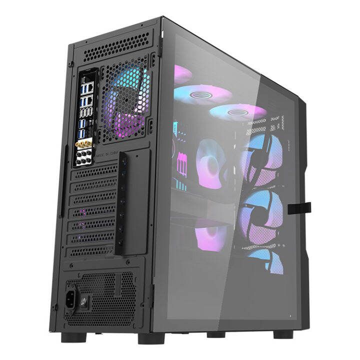 case-เคสคอมพิวเตอร์-darkflash-รุ่น-dk431-black-e-atx-atx-m-atx-พัดลม-4-ตัว-rgb-ด้านข้างกระจกเทมเปอร์