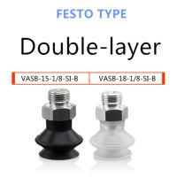 Festo Jenis VASB-15-18-SI-B จุกดูด Lapisan อุปกรณ์เสริมคู่15มม. 18มม.