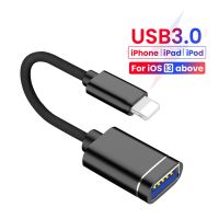 OTG Adapter For iPhone 13 12 11 Pro Max iPad 8-Pin to USB 3.0 Converter Cable for iOS 13 above for Mouse Camera Card Reader