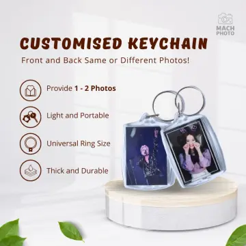 Customised keychain with on sale photo