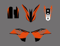 H2CNC GRAPHICS &amp; BACKGROUND DECAL STICKER Kits For KTM SX 65 SX65 2009 2010 2011 2012 2013