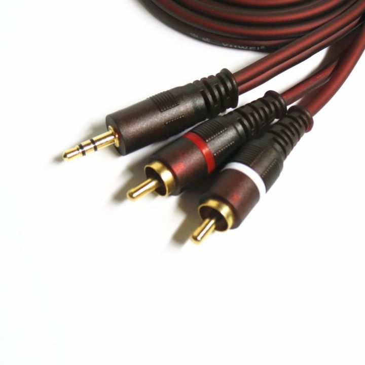 hot-1-5m-3m-5m-10m-length-high-quality-3-5mm-to-2-audio-aux-cable-for-headphone-amplifier
