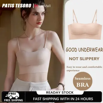 Strapless Bras for Women Sexy Plus Size Seamless Push Up Bra Bralette  Invisible Tube Tops Wireless Breathable Non-Slip Lingerie