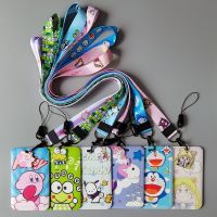 1 Set Kartu Casing Anime Kartu Lanyard Kunci Cosplay Lencana Tempat Kartu ID Tali Leher Gantungan Kunci Doraemon