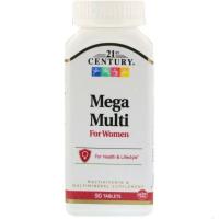 21st Century, Mega Multi for Women, 90 Tablets