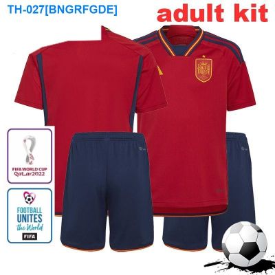 ┋ 2022 2023 Spain Home Adult Kit Football Shirt World Cup National Team Top Quality Jersey with Patch