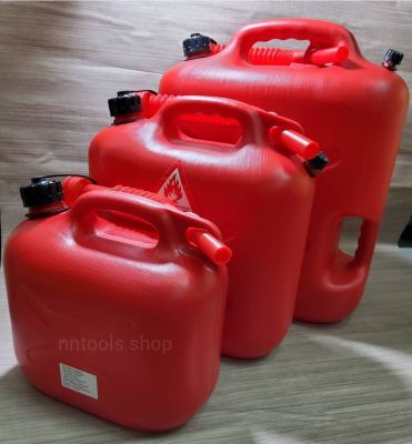 แกลลอนน้ำมัน ถังน้ำมัน สีแดง มี 3 ขนาดให้เลือก 5ลิตร, 10ลิตร หรือ20ลิตร (สามารถเลือกได้ตอนกดสั่งสินค้า)