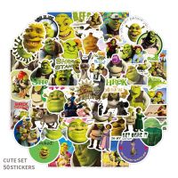 【HOT JJSGWIXLOOWEHG 541】สติกเกอร์อนิเมะ Shrek ลายการ์ตูนกราฟฟิตีสติกเกอร์กันน้ำกระเป๋าเป้สะพายหลังแบบ Diy 10/30/50ชิ้นของขวัญสำหรับเด็กของเล่นคลาสสิกรูปลอกกีตาร์