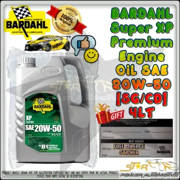 Bardahl MXP Semi Synthetic 10w40 Engine Oil SAE 10W-40 API SP/CF SN (4  Litres) (Original / Genuine Bardahl Product)