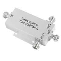 800-2500MHz 3-Way N Type Connector โทรศัพท์มือถือ Power Splitter Signal Repeater Amp