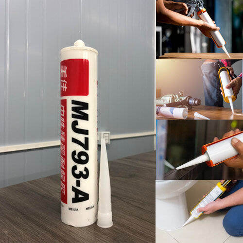 SILICONE SEALANT 300ml Floor Tile Adhesive Repair Glue Silicone