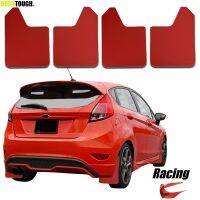 สีแดง mudflaps Mud flaps Splash guards mudguard สำหรับ Ford Fiesta ST ST150 ST180 ST200 ST-LINE 500 ST500 zetec S Ghia RS