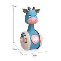 Educational Toys Baby Cartoon Deer Tumbler For Children Sliding Tumbler Newborn Teether Infant Toy Make Fun Baby Toys 1 2 3 Year