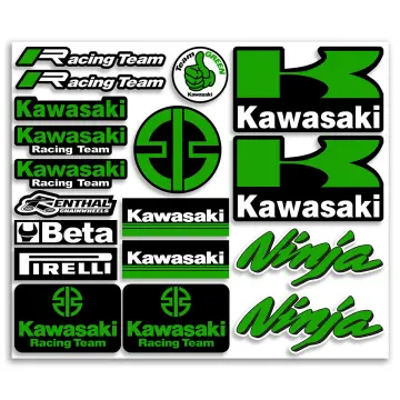 A Set For Kawasaki Z750 Z 750 Motorcycle 17 Inch Rim Decal Decorative Logo  High Quality Wheel Hub Waterproof Reflective Stickers