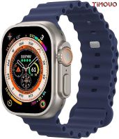 สำหรับ IWatch Ultra Series 8 7 SE2 SE 6 5 4 3 2 1สายสำรองระบายอากาศได้นาฬิกาสายซิลิโคน