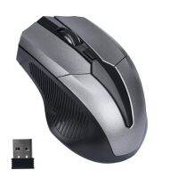 2.4GHz Wireless Mouse USB Receiver PC Computer Office Mause Cordless Ergonomic Optical Mice For PCLaptop Gray Mouse Dropshipping Basic Mice