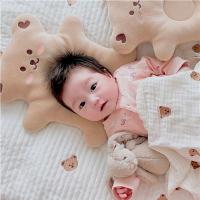 ZZOOI Baby Head Shaping Cartoon Bear Pillow Newborns Infant Sleep Positioning Pad Travel Pillows