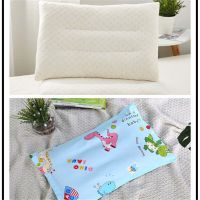 ZZOOI Kids Cartoon Pattern Latex Particle Stereotype Pillow Kindergarten Baby Nap Breathable Small Pillow Newborn Protect Neck Pillow