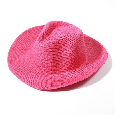 หมวก Straw Fedora 2023ใหม่หมวกผู้หญิงหมวกฤดูร้อน Beach หมวกกันแดดหมวกหมวกหน้าร้อนสำหรับผู้หญิง