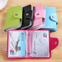 Fashion Credit Card Holder Men Women Travel Cards Wallet PU Leather Buckle Business ID Card Holders