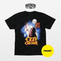 พร้อมสต็อก [1692] ozzy osbourne-เปลือกบนดวงจันทร์-เสื้อยืดสีดำ Baju band Lay ROCK