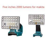 ใหม่ไฟฉาย LED ขนาด5นิ้ว18โวลต์สปอตไลท์กลางแจ้งไฟสำหรับแบตเตอรี่ลิเธียม Makita ชาร์จไฟกลางแจ้งแบบ USB