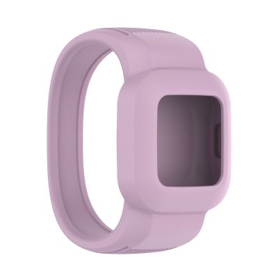 สำหรับ Garmin Vivofit JR3สายนาฬิกาข้อมือซิลิโคนไม่มีหัวเข็มขัดสีบริสุทธิ์ขนาด: L (สีม่วงอ่อน) (ของตัวเอง)