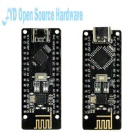 รวม NRF24L01 2.4G ไร้สาย RF-NANO สำหรับ Arduino Nano V3.0, Micro USB NANO BOARD ATmega328P QFN32 5V 16M CH340