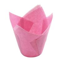 SapHome® 50Pcs Oil-proof Tulip Cake Cup Muffin Cupcake Liner Paper Holder Baking Tool