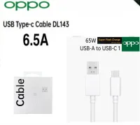 สายชาร์จ แท้ ชาร์จเร็ว OPPO VOOC 6.5A USB TYPE-C ใช้ได้ตรงรุ่น เช่น/ A74 / A73 / A94 / A94 5G / A95 5G / Reno6 Pro 5G กระเเสไฟ 10V-5A MAX สำหรับชาร์จแบบ SUPER VOOC 65W