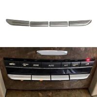 เคสคลุมปุ่มช่องลม4ชิ้นสำหรับ Mercedes-Benz E Class W212 E200 260 2009-2015สติกเกอร์ติดปุ่มควบคุมตรงกลางรถยนต์