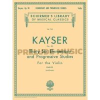 ◾ (ไวโอลิน) Kayser: 36การศึกษาระดับประถมศึกษาและก้าวหน้าสมบูรณ์ Op 20 (HL50256160)