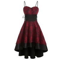 【CW】✥✒  Bandage Gothic Punk Womne Cami Womens vestido Robe