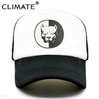 New CLIMATE Cool Pitbull 2023 Trucker Caps Bully Super Hero Dog Summer Cap Cool Dog Mesh Caps Black Baseball Caps Hat for Men Women Versatile hat