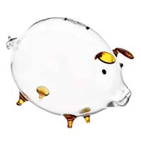 Money Coin Bank Box Jar Kids Saving Storage Piggy Animal Pot Glass Figurines Kid’S Figurine Change Cashbox Cans Case Holder