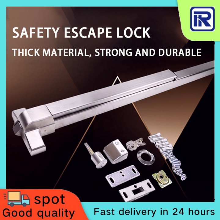 Stainless Steel Security Escape Fire Rated Push Type Rim Panic Exit Bar ...