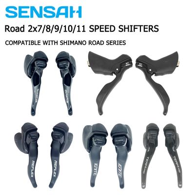 SENSAH อุปกรณ์เปลี่ยนเกียร์จักรยานเสือหมอบ,ตัวเปลี่ยนเกียร์จักรยานเสือหมอบ2x 7/2x 8/2x 9/2x1 0/2X11ชุดเกียร์จักรยานสำหรับ Shimano Claris Sora