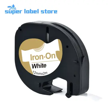 Dymo 18771 White Fabric Iron-On Label for sale online