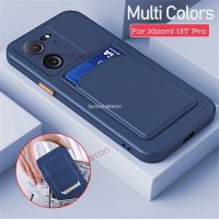 เคส Xiaomi 13T Pro 13Tpro 13pro 13Lite 13สีทึบ Xiaomi13tpro พิเศษ2023สี่เหลี่ยมซิลิโคนเคสนิ่มใส่โทรศัพท์ช่องเสียบบัตรป้องกันเลนส์กล้องกันกระแทกกรอบด้านหลังโปร่งใส