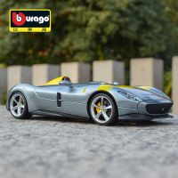 Bburago เครื่องชั่ง1:24 Ferrari Monza โลหะผสม SP1รถหรูรถขึ้นรูปของขวัญคอลเลกชันโมเดลของเล่น