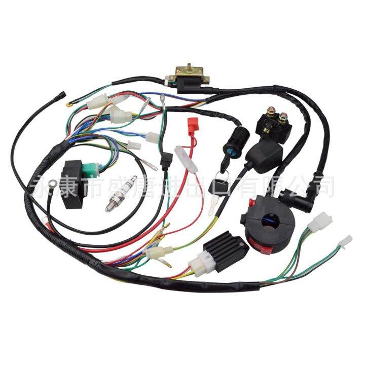 Spark Plugs & Wires Complete electrical wiring harness rectifier CDI