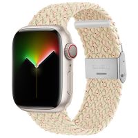 [HOT CHALIUIUILILXWE 607] สายสำหรับสายคาด Apple Watch 44มม. 42มม. 45มม. 41มม. 40มม. 38มม. 45มม. ยางยืดไนลอนสร้อยข้อมือเดี่ยววงไอวอทช์ซีรีส์3 5 SE 6 7